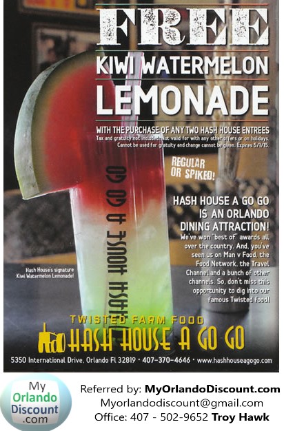 Coupon For Hash House in Orlando